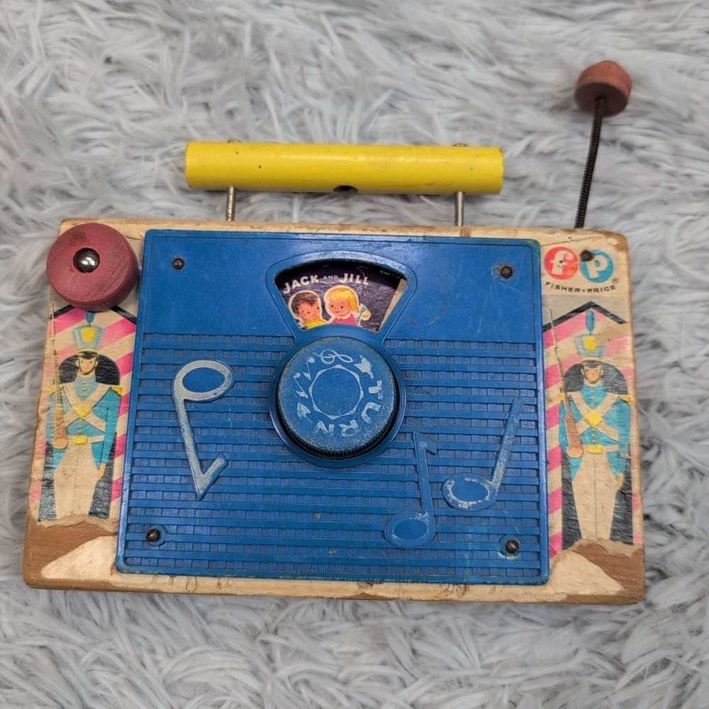 Vintage Fisher Price Toys Jack and Jill TV‎ Radio 1960's Working Japan